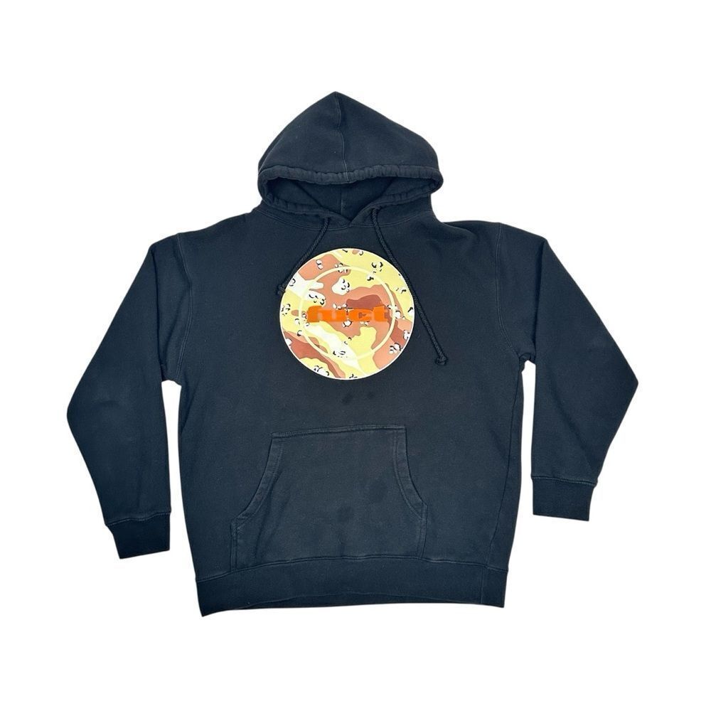 FUCT Circle Desert Camo Logo Hoodie Sweatshirt Pullover Size Large Erik Brunetti